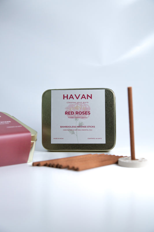 Bambooless Red Rose Incense Sticks